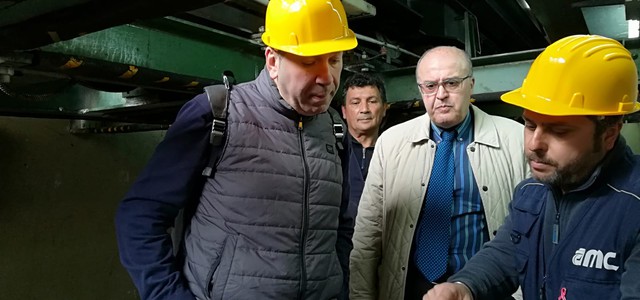 Funiculare - Sopralluogo della Commissione attività economiche con l'amministratore Amc