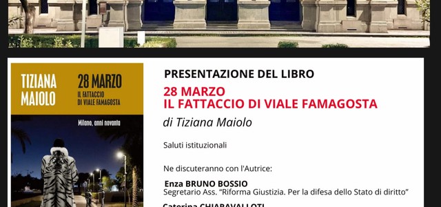 "Il fattaccio di viale Famagosta": storie di giustizia per l'incontro-dibattito con l'autrice, il 27 gennaio a Catanzaro