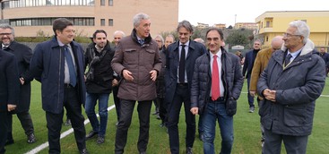 Campetto in erba sintetica per la Piccola Coverciano, Abramo: "Modello positivo per tutto il meridione"