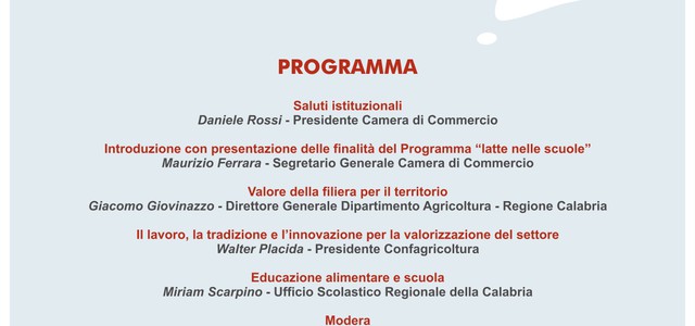 L'importanza del latte e della sua filiera - convegno domani in Camera di Commercio