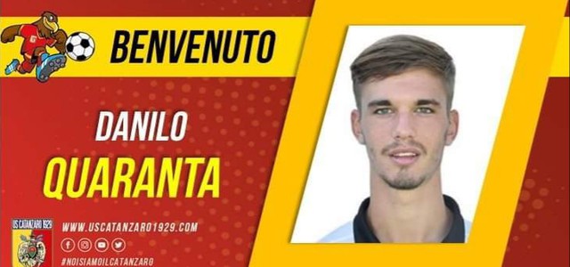 US Catanzaro, ufficiale l’acquisto del difensore Danilo Quaranta