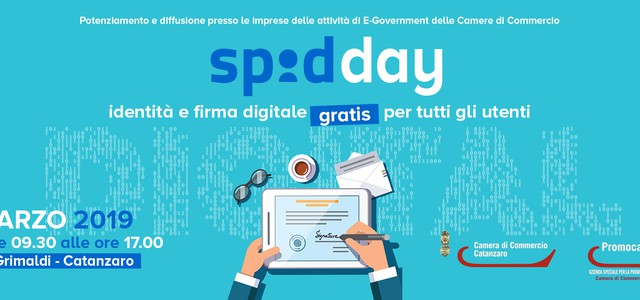 Il 21 Marzo lo Spid Day della Camera di Commercio, identità e firma digitale gratis per tutti gli utenti