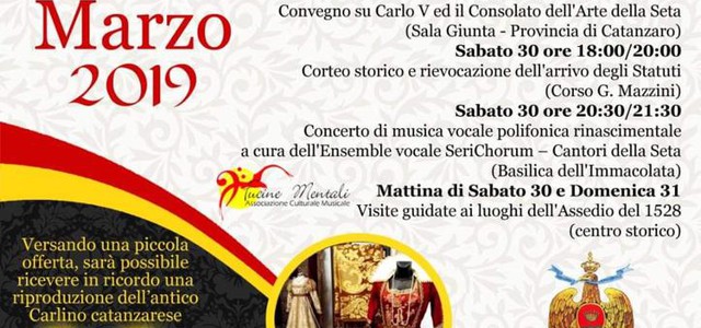 Via libera alla compartecipazione del comune per l'evento " Catanzaro e i Magnifici Consoli"