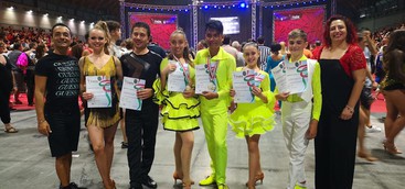 Sette titoli di campioni italiani di danza Sportiva a Catanzaro