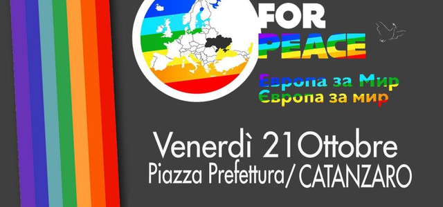 Venerdì 21 ottobre in piazza per la pace. La Cgil Area Vasta Catanzaro-Crotone-Vibo nella coalizione Europe for Peace organizza iniziative a Catanzaro e Vibo Valentia