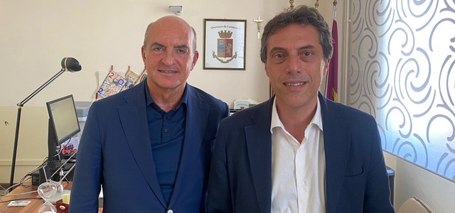 VISITA DEL SINDACO NICOLA FIORITA AL QUESTORE MAURIZIO AGRICOLA