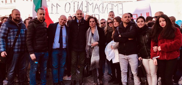 Concorso allievi Polizia di Stato, in piazza a Montecitorio per lo scorrimento della graduatoria